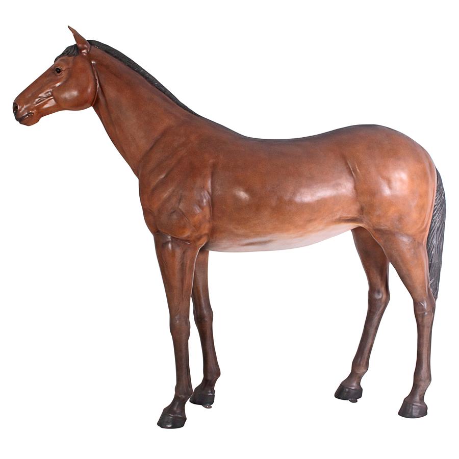 Life-Size Quarter Horse Filly Statue