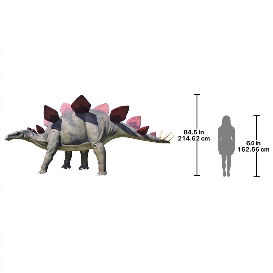 Jurassic-Sized Stegosaurus Dinosaur Statue