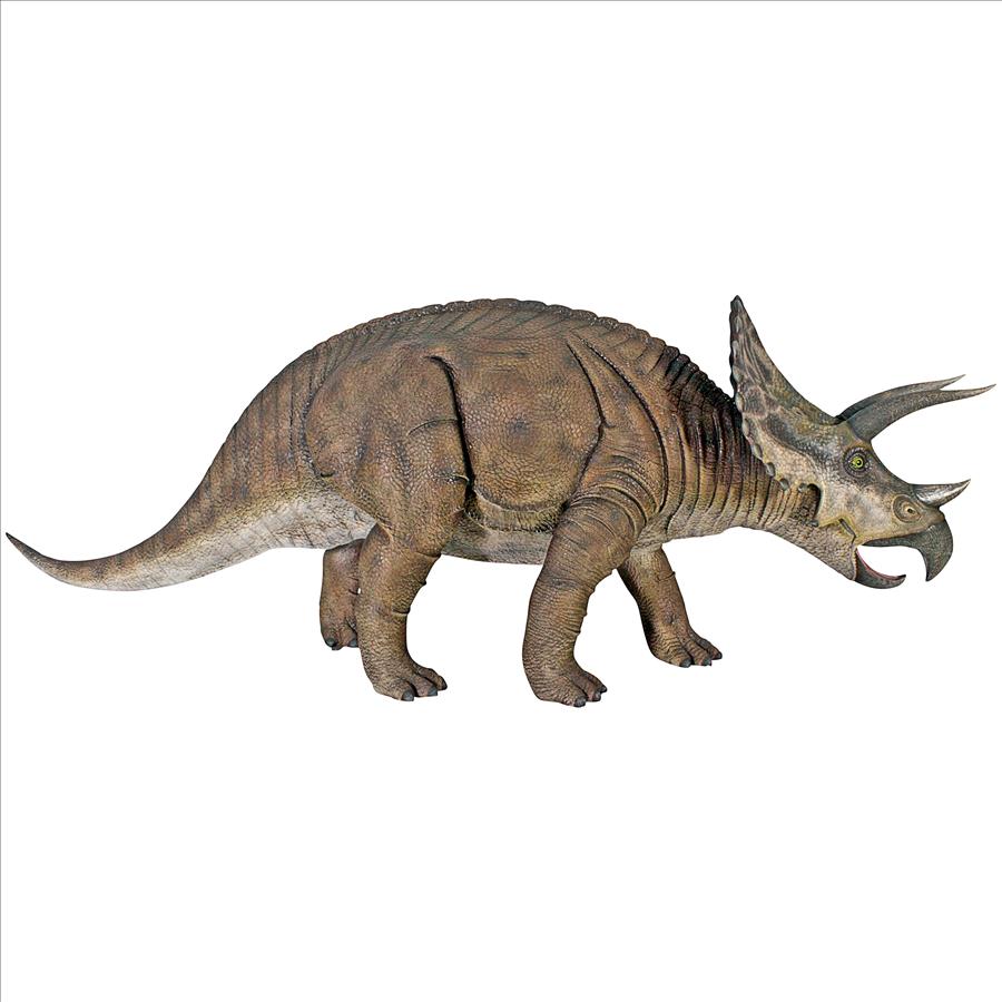 Jurassic-Sized Triceratops Dinosaur Statue