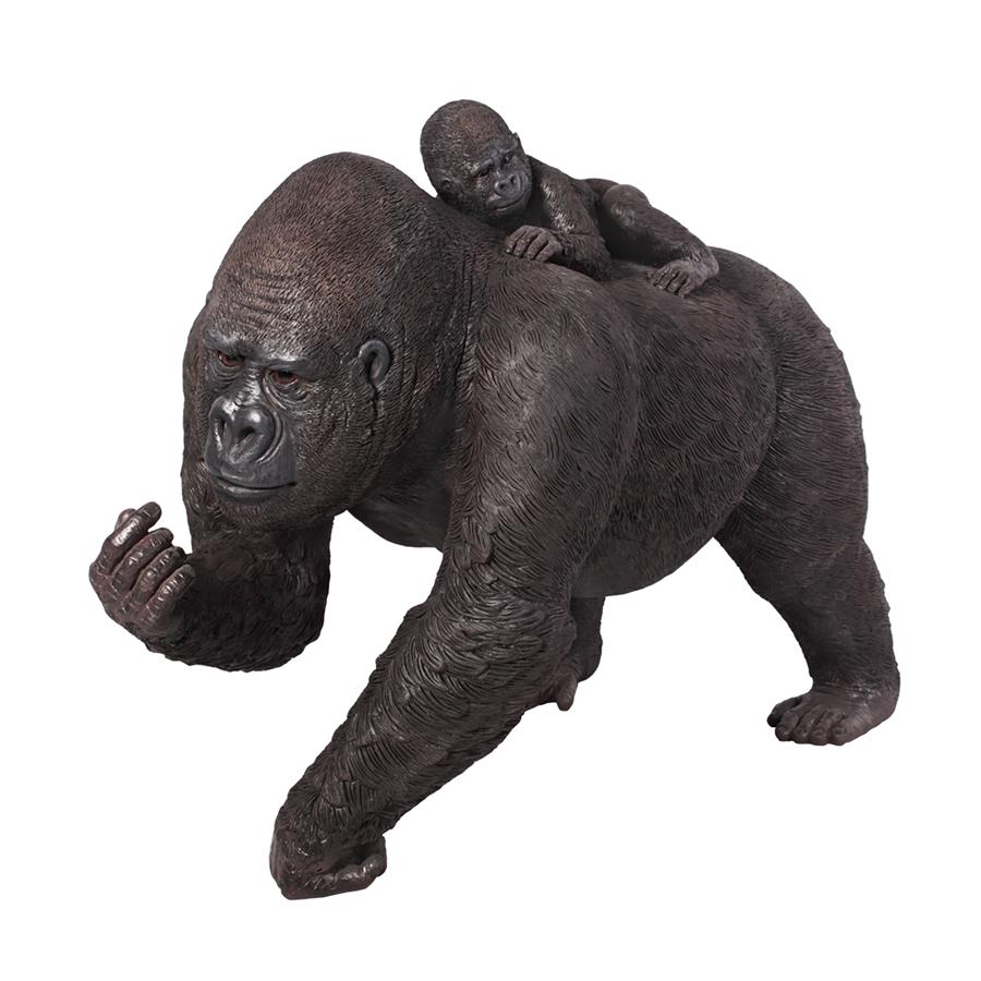 The Lowland Gorillas Mother & Child Great Ape Statue