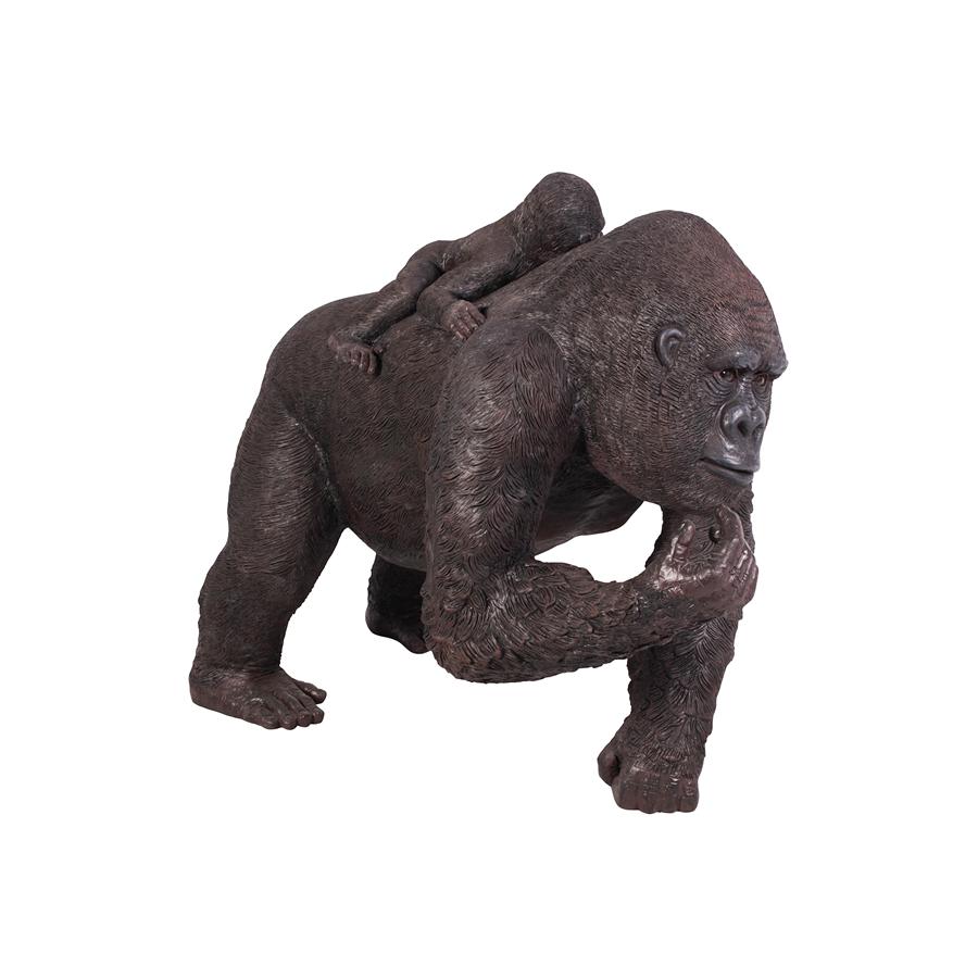 The Lowland Gorillas Mother & Child Great Ape Statue