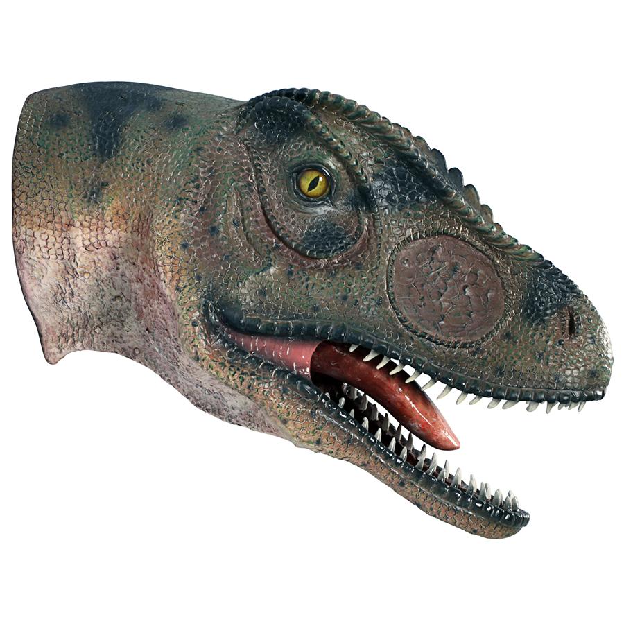 Giant Allosaurus Dinosaur Wall Trophy: Mouth Open