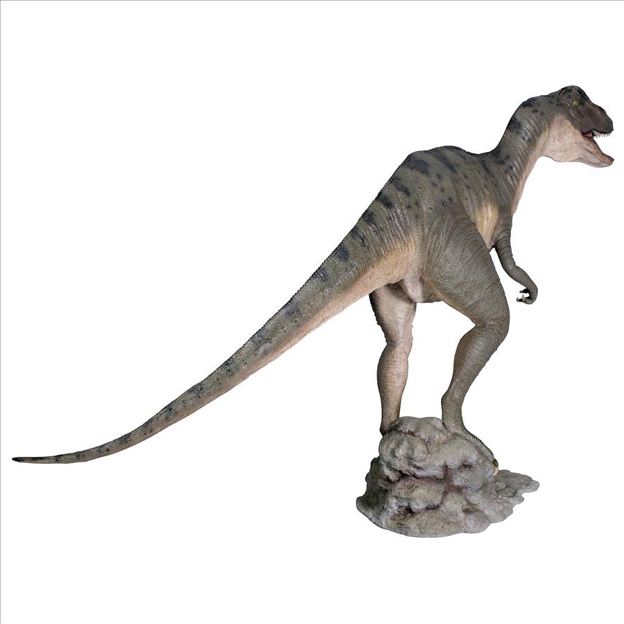Jurassic-Sized Attacking Allosaurus Dinosaur Statue