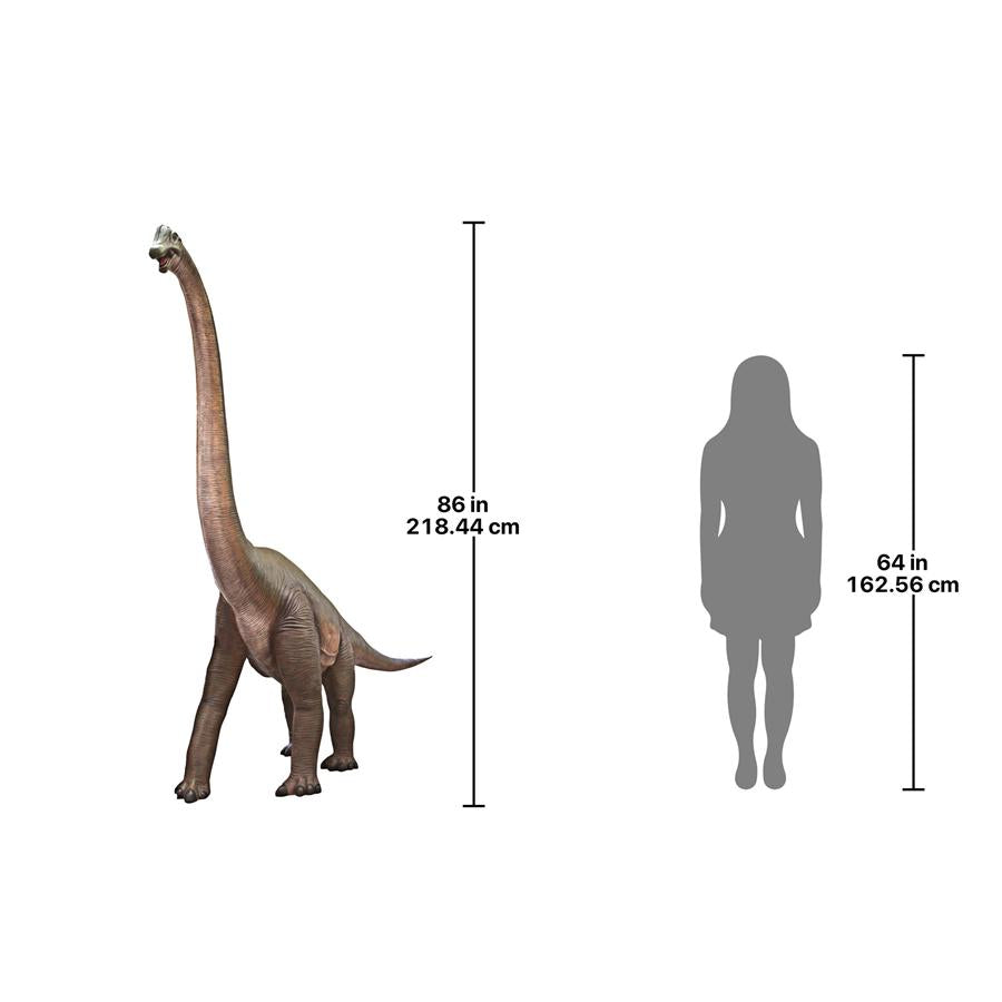 Jurassic-Sized Brachiosaurus Dinosaur Statue