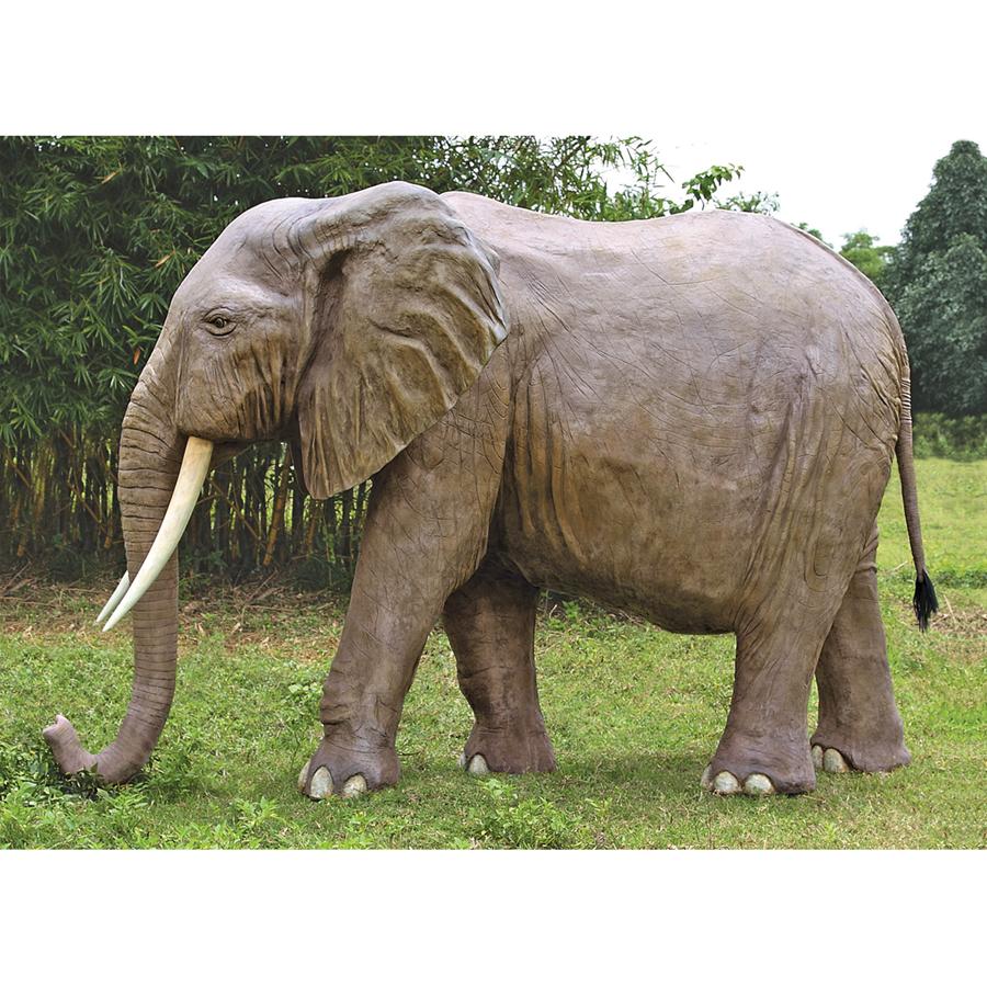 Enormous African Elephant Statue