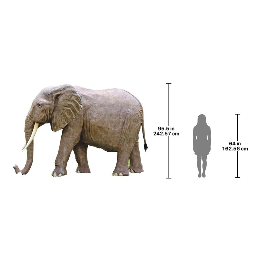 Enormous African Elephant Statue