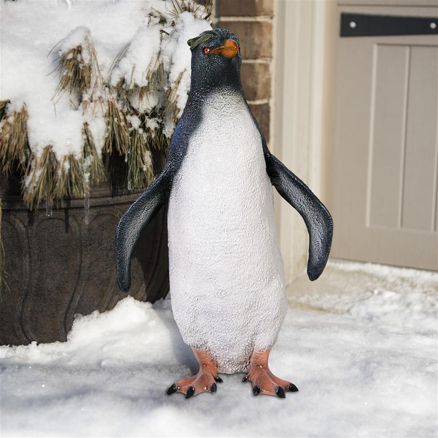 Rockhopper Penguin Garden Statue