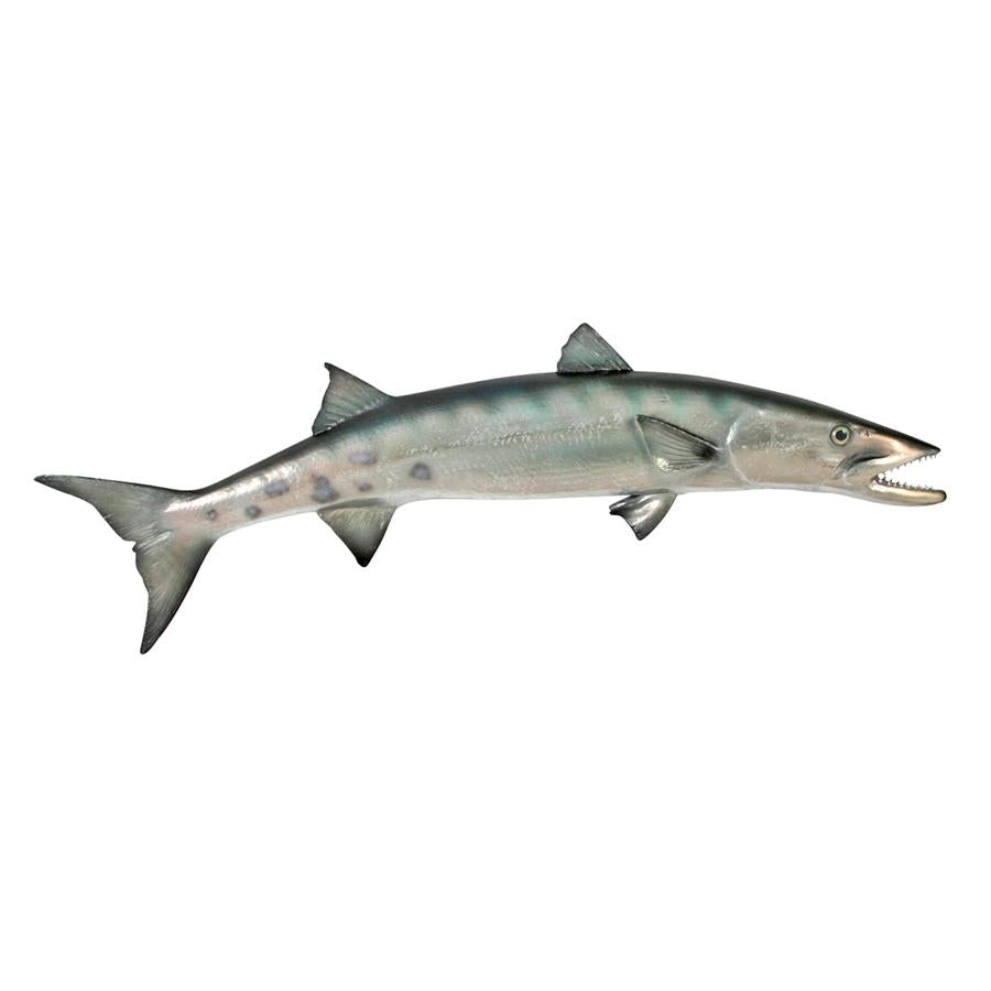 Barracuda Wall Mount Fish Trophy Sculpture