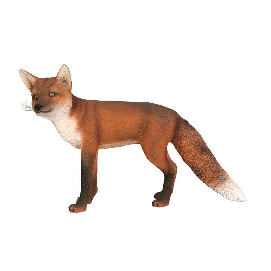 European Red Fox Garden Statue