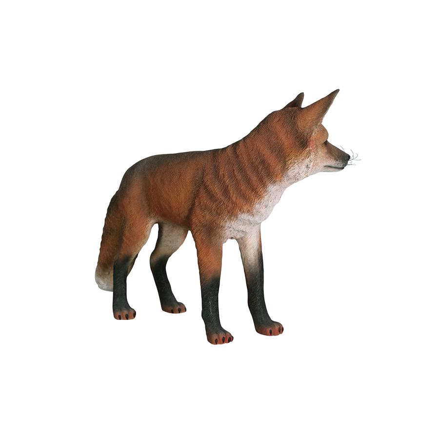 European Red Fox Garden Statue