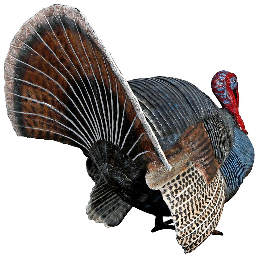 Wild Tom Turkey Grand Scale Animal Statue