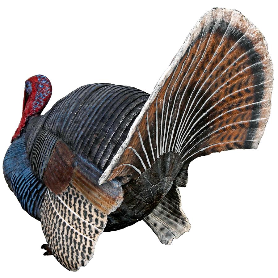 Wild Tom Turkey Grand Scale Animal Statue