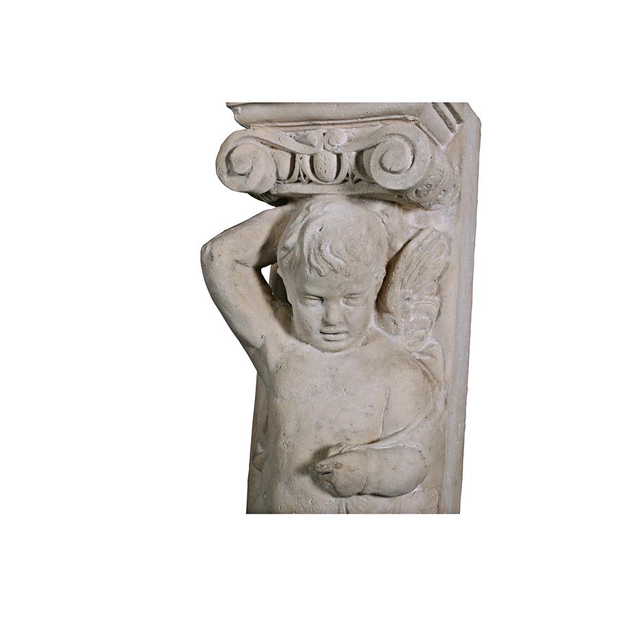 Fontainebleau Winged Cherub Architectural Pilaster: Left