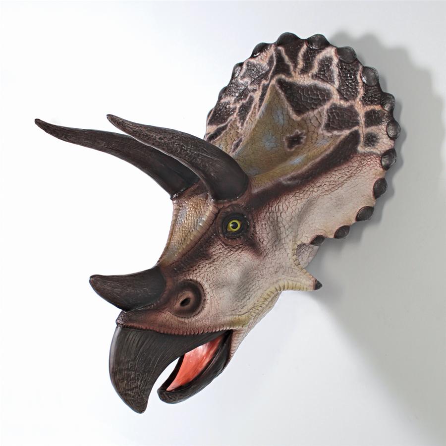 Giant Triceratops Dinosaur Wall Trophy