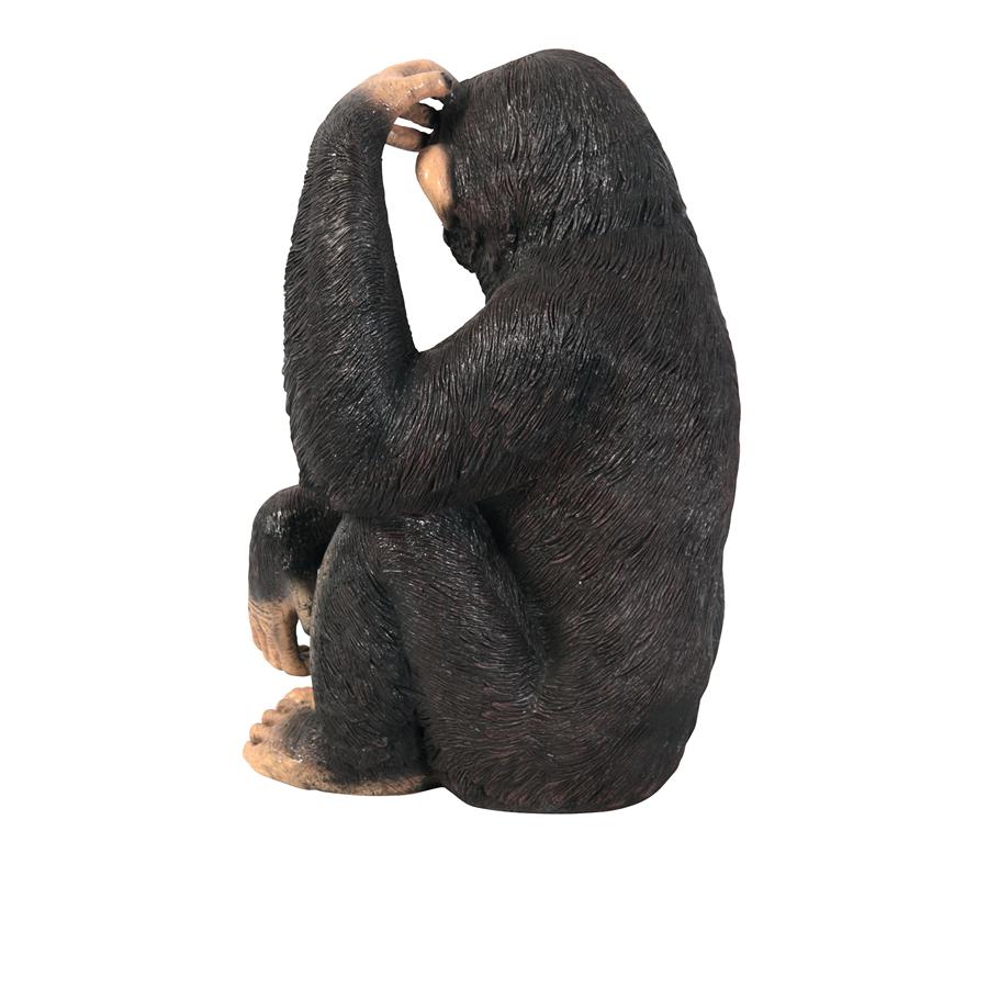 Chauncey the Confused Chimp Garden Monkey Statue