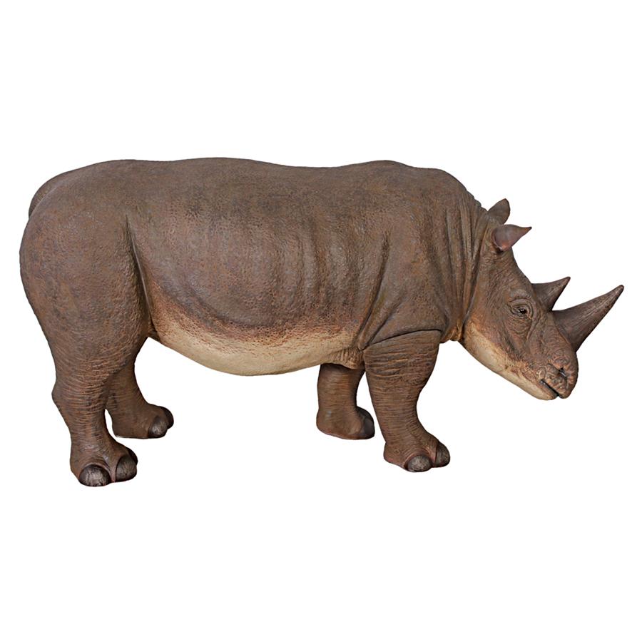 Grand-Scale Rhinoceros Statue