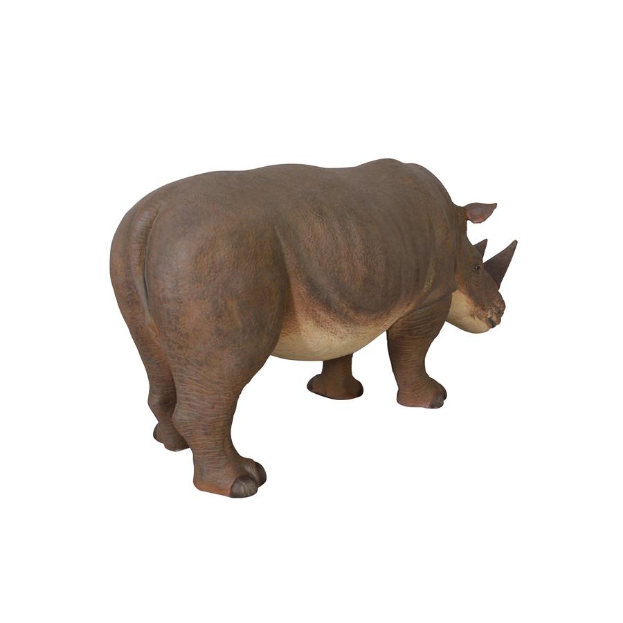 Grand-Scale Rhinoceros Statue