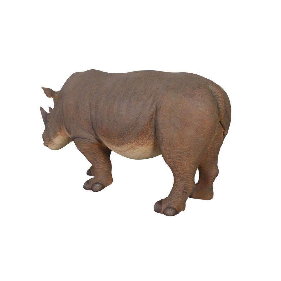 Grand-Scale Rhinoceros Statue