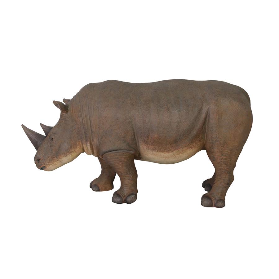 Grand-Scale Rhinoceros Statue