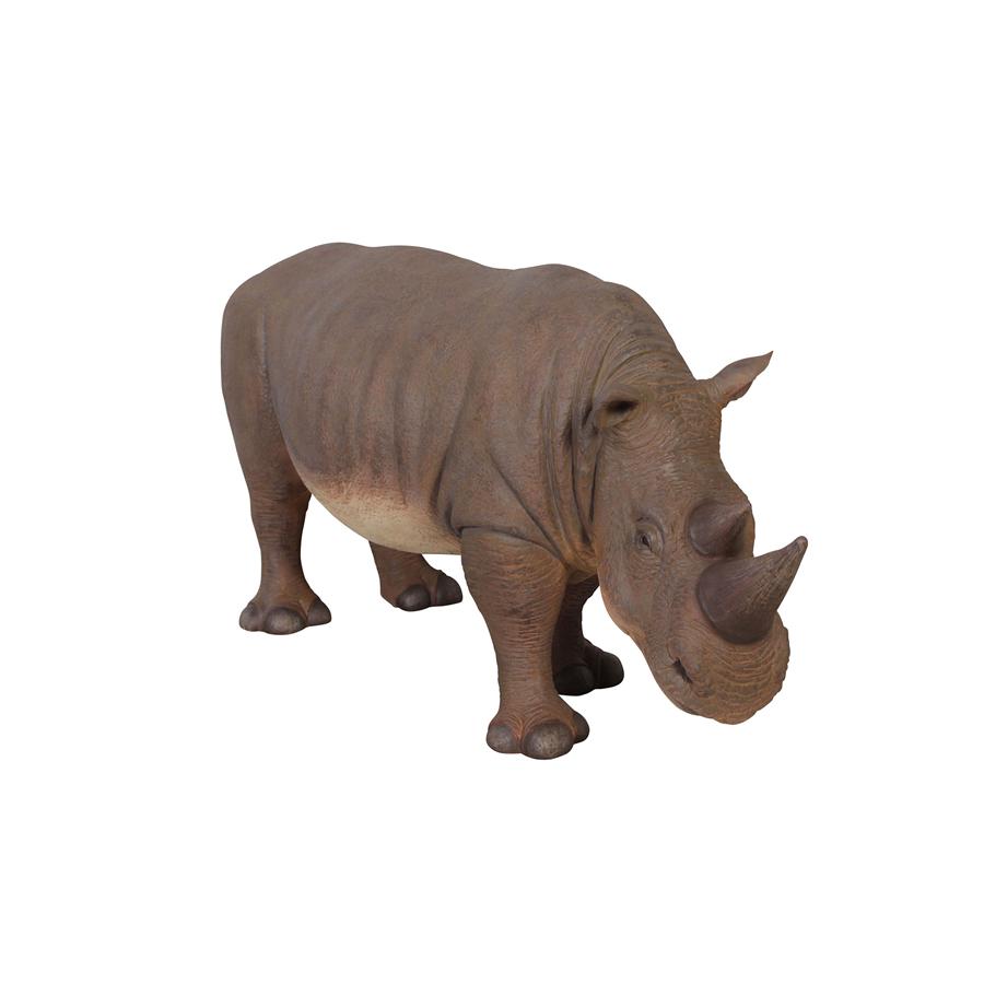 Grand-Scale Rhinoceros Statue