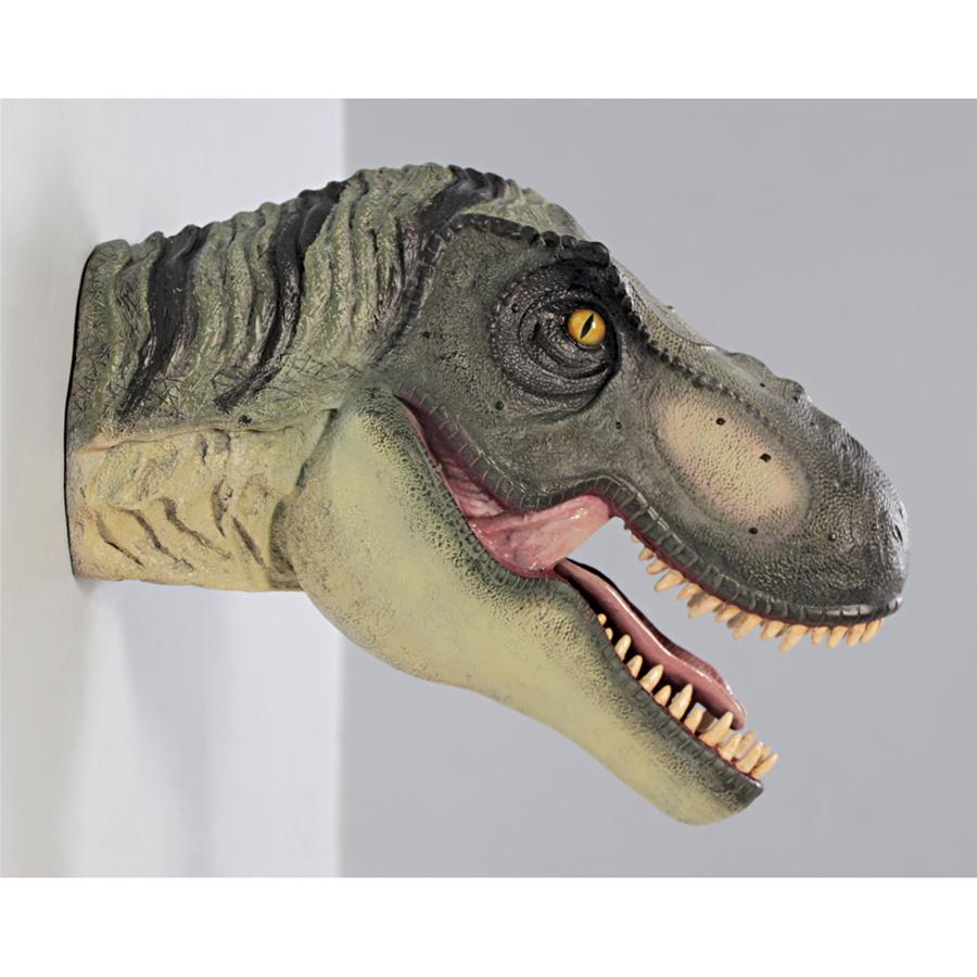 Scaled Tyrannosaurus Rex Dinosaur Wall Trophy