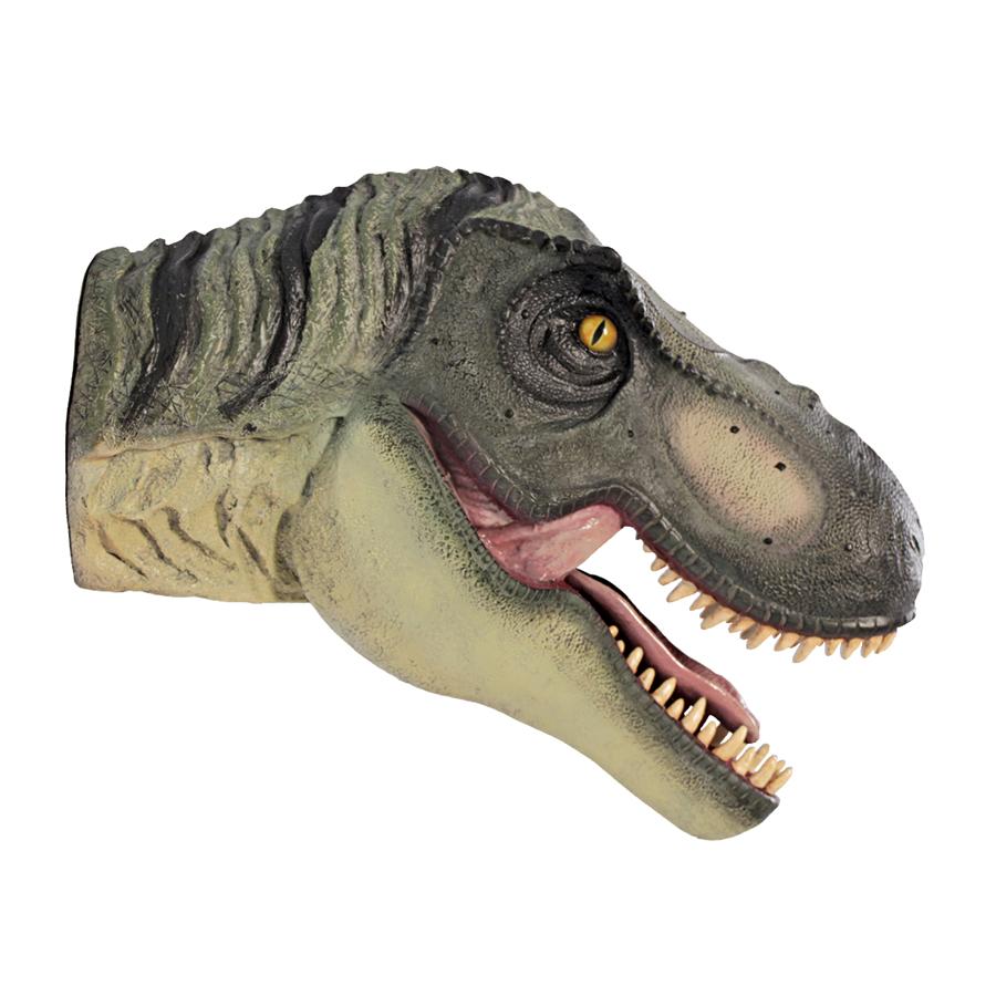 Scaled Tyrannosaurus Rex Dinosaur Wall Trophy