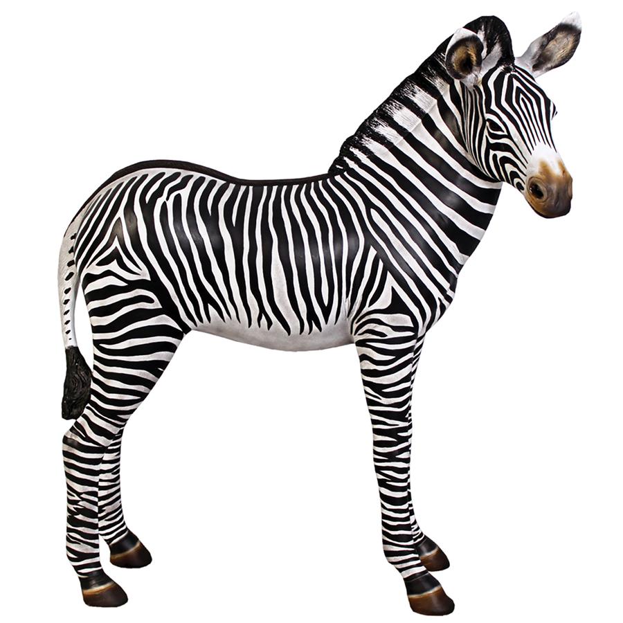 Grand-Scale African Zebra Foal Statue