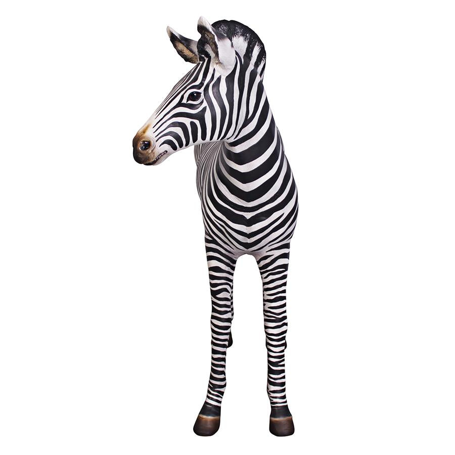 Grand-Scale African Zebra Foal Statue