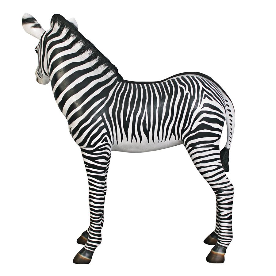 Grand-Scale African Zebra Foal Statue