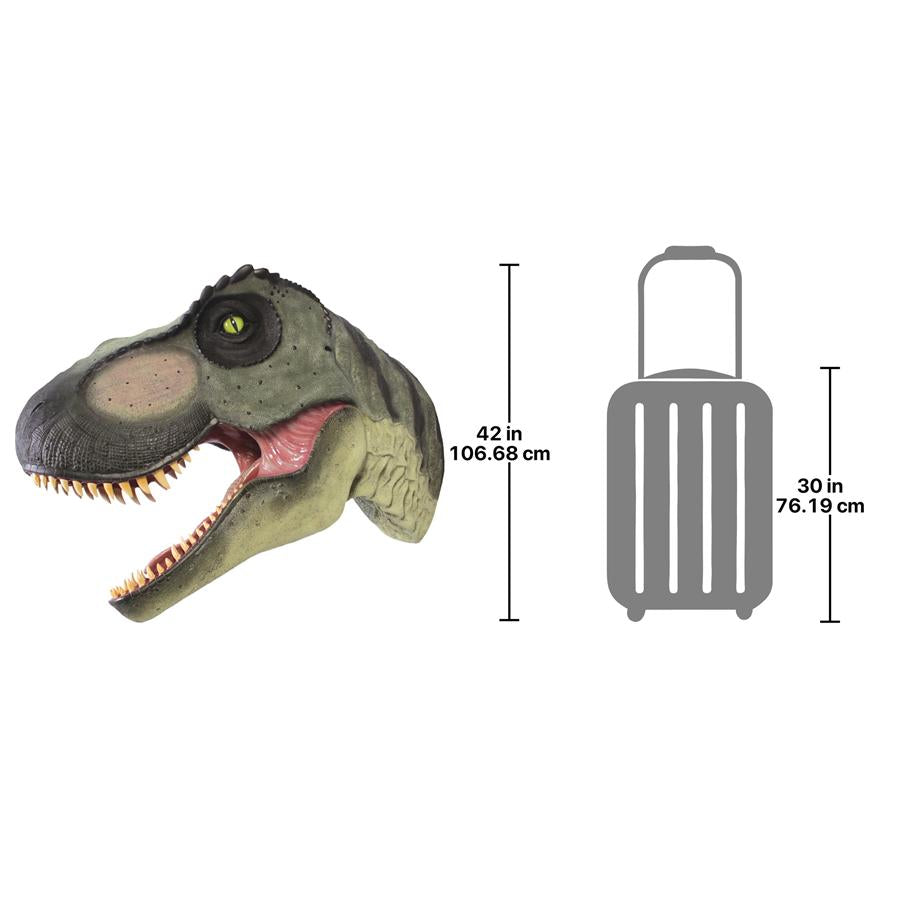 Giant Tyrannosaurus Rex Dinosaur Wall Trophy