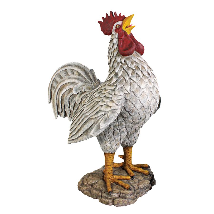 Cock-a-doodle-do, Giant Roadside Rooster Garden Statue