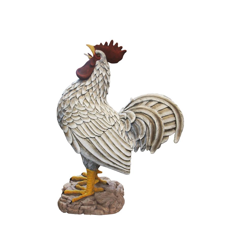 Cock-a-doodle-do, Giant Roadside Rooster Garden Statue