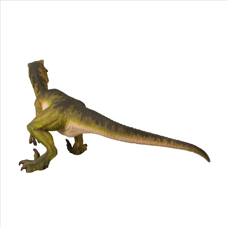 Jurassic-Sized Dromaeosaurus Raptor Dinosaur Statue