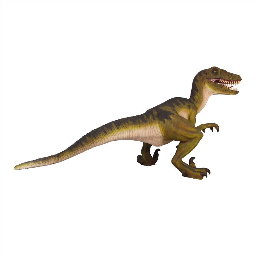 Jurassic-Sized Dromaeosaurus Raptor Dinosaur Statue