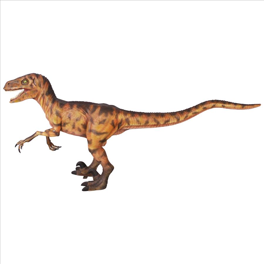 Jurassic-Sized Deinonychus Dinosaur Statue