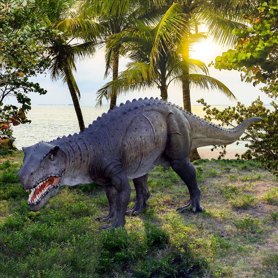 Grand-Scale Postosuchus Dinosaur Statue