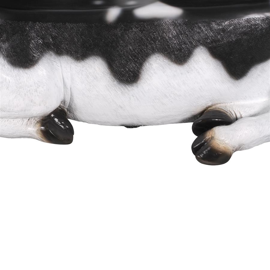 Cowch Holstein Cow Photo Op Sculptural Bench