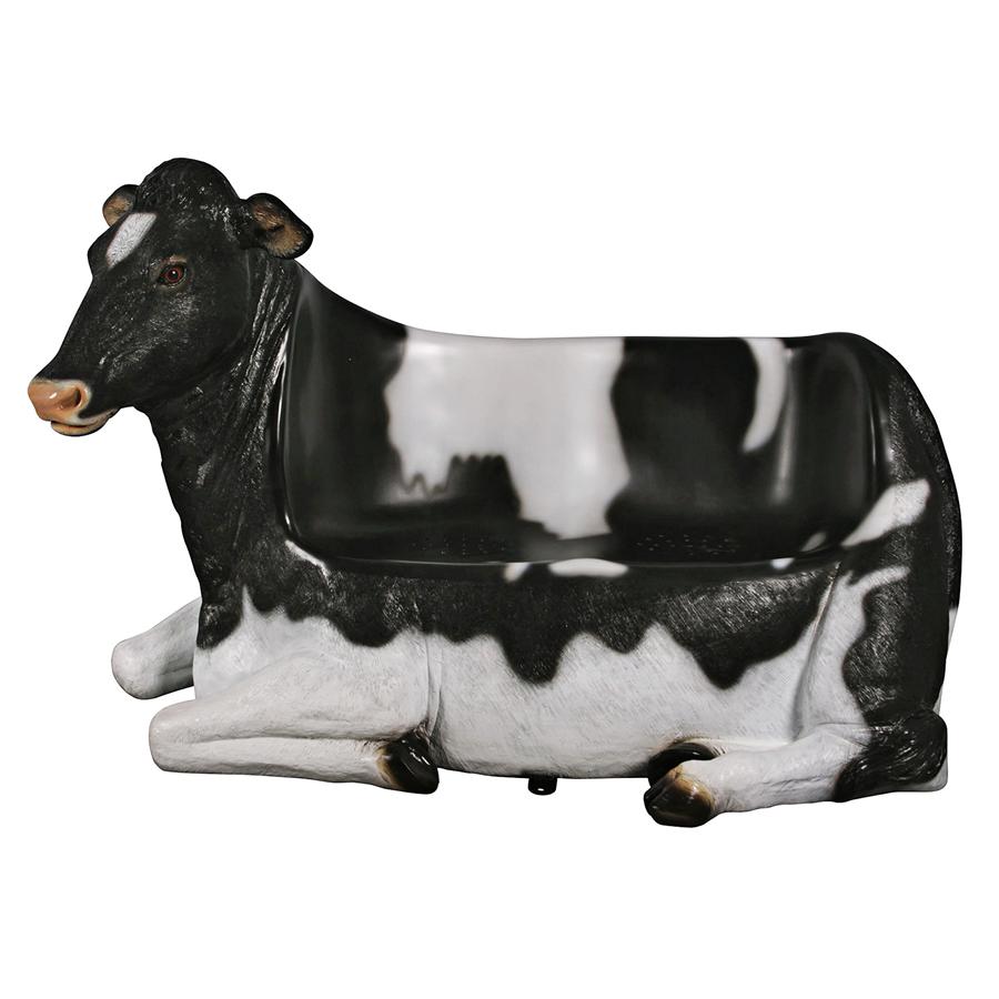 Cowch Holstein Cow Photo Op Sculptural Bench