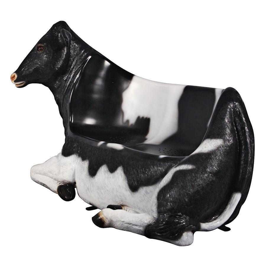 Cowch Holstein Cow Photo Op Sculptural Bench