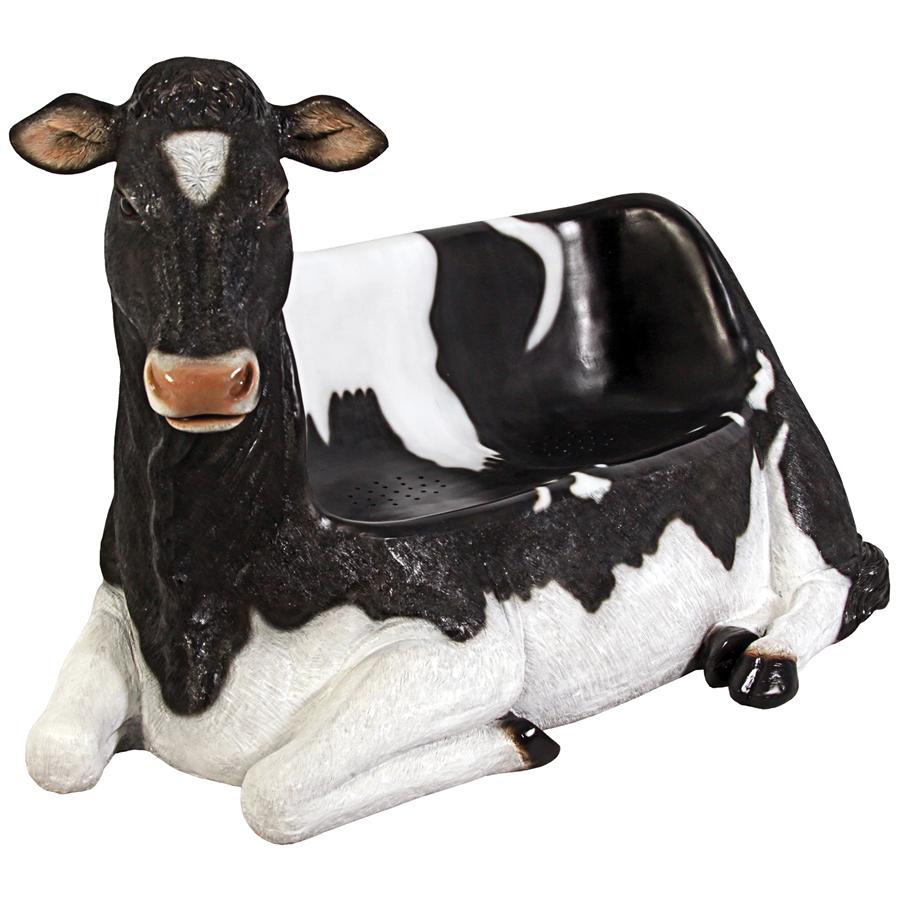 Cowch Holstein Cow Photo Op Sculptural Bench