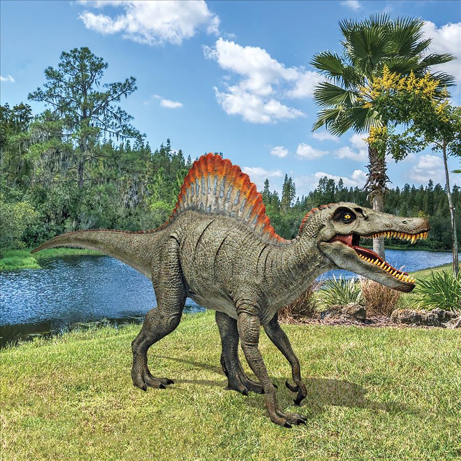 Jurassic-Sized Spinosaurus Dinosaur Statue