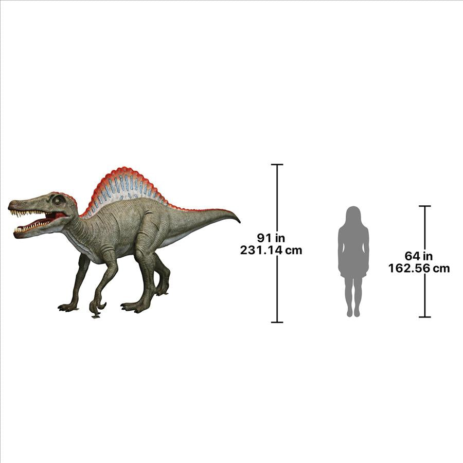 Jurassic-Sized Spinosaurus Dinosaur Statue