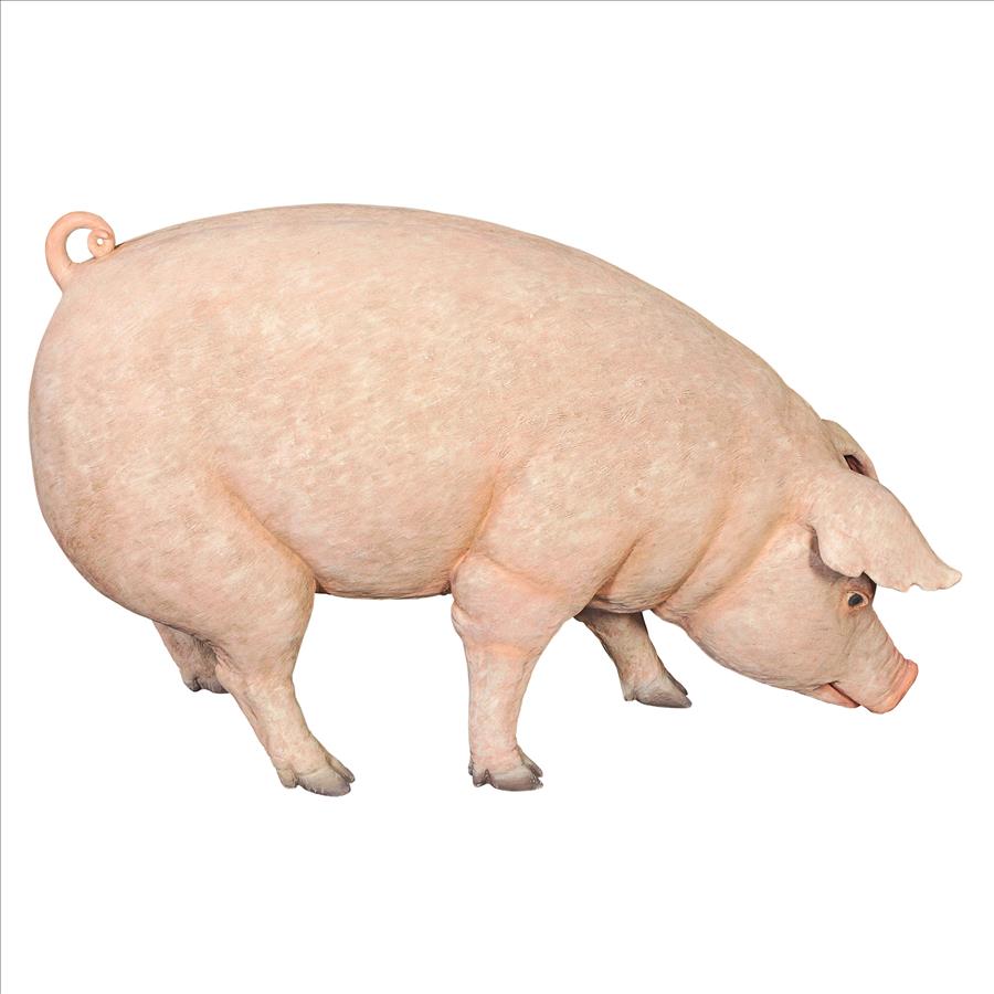 Divine Swine Life-Size Farm Pig Statue