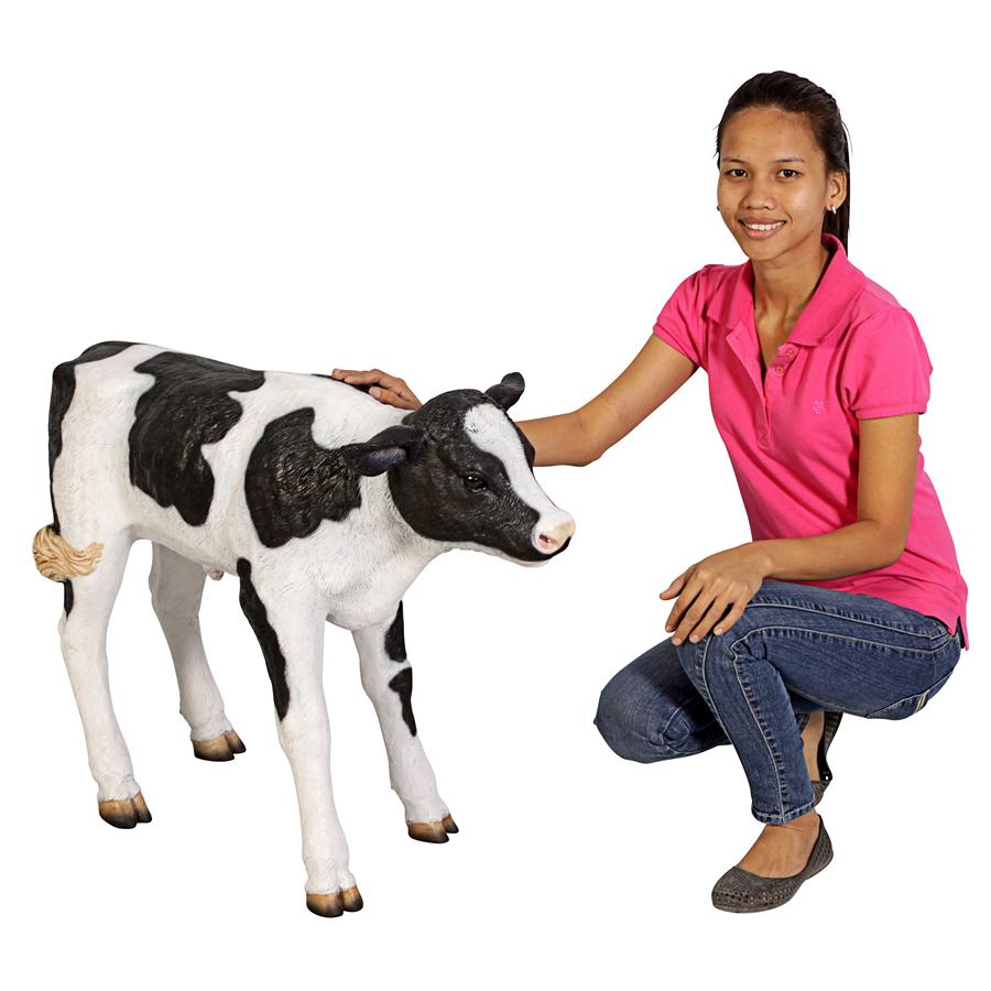 Buttercup, the Life-Size Holstein Calf Dairy Cow Statue