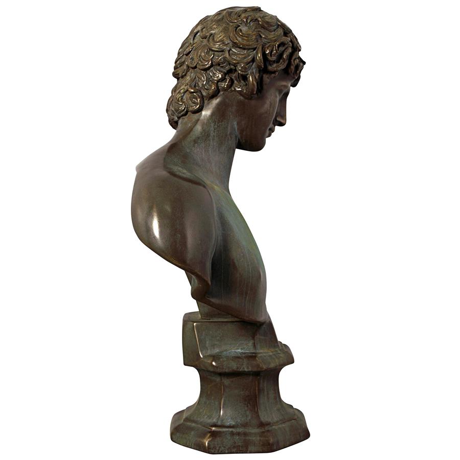 Antinous, Beloved of Roman Emperor Hadrian Bust Statue