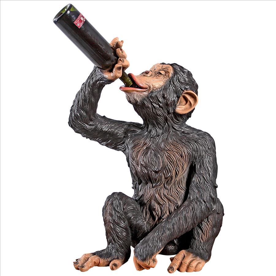 Anisetta Liqueur Drinking Monkey Statue