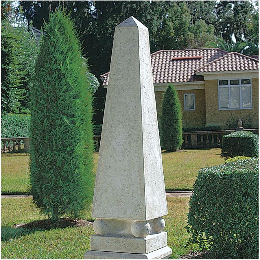 Grand Garden Neoclassical Obelisk Sculpture