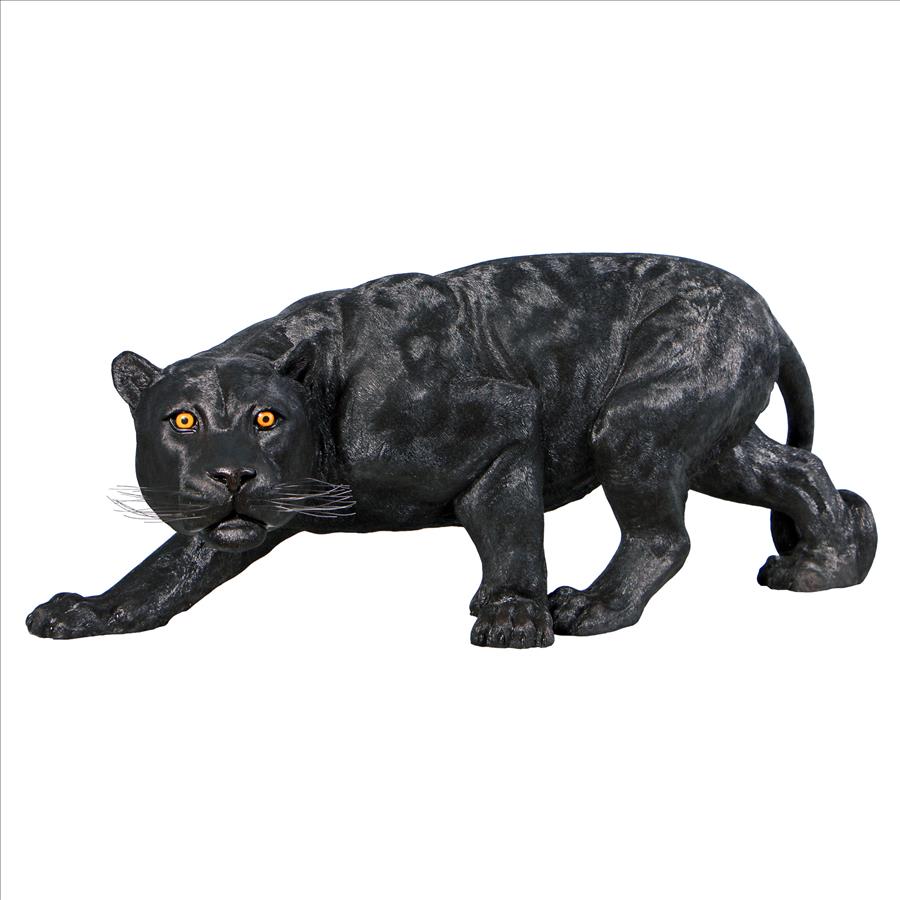 Shadowed Predator Black Panther Statue: Grande