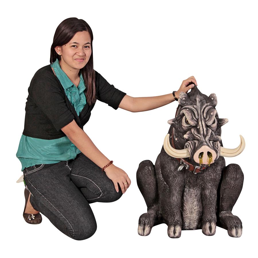 Bad Intentions Giant Warthog Garden Statue