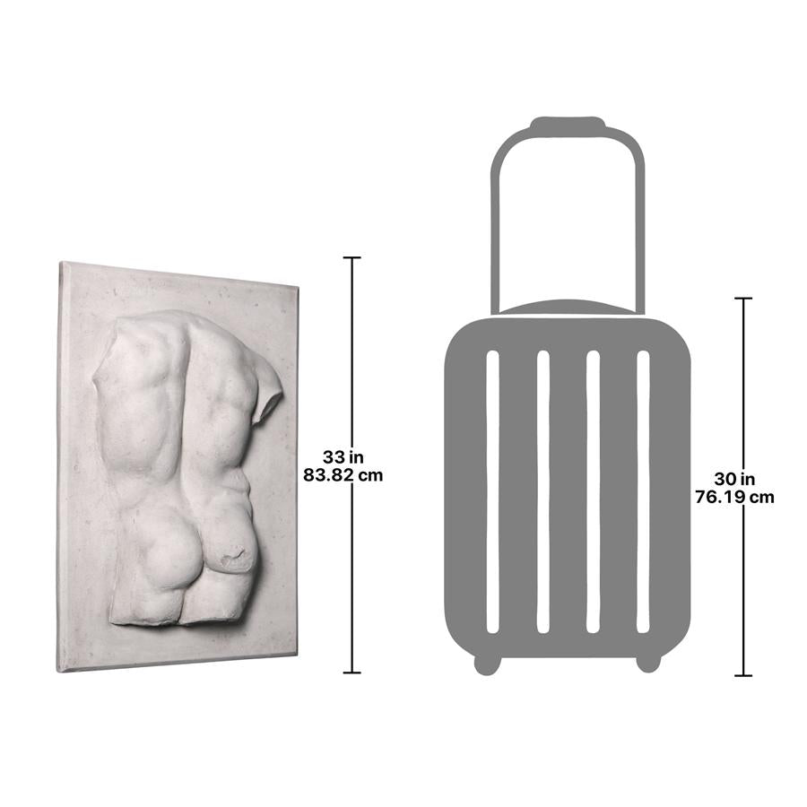 Proper Back Classic Greek Torso Wall Sculpture